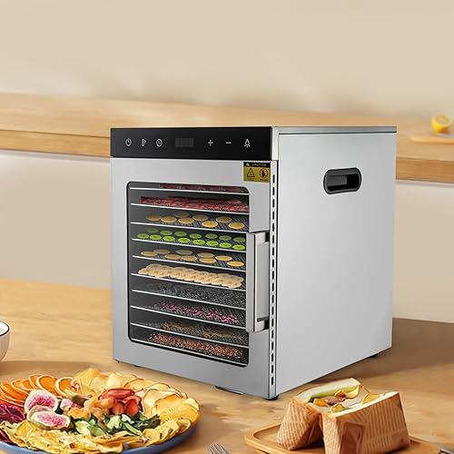 Miniatura 3 de YIYIONCE Deshidratador de alimentos mejorado 110V 800W Deshidratadores para alimentos y carne seca Máquina deshidratadora de alimentos con 10