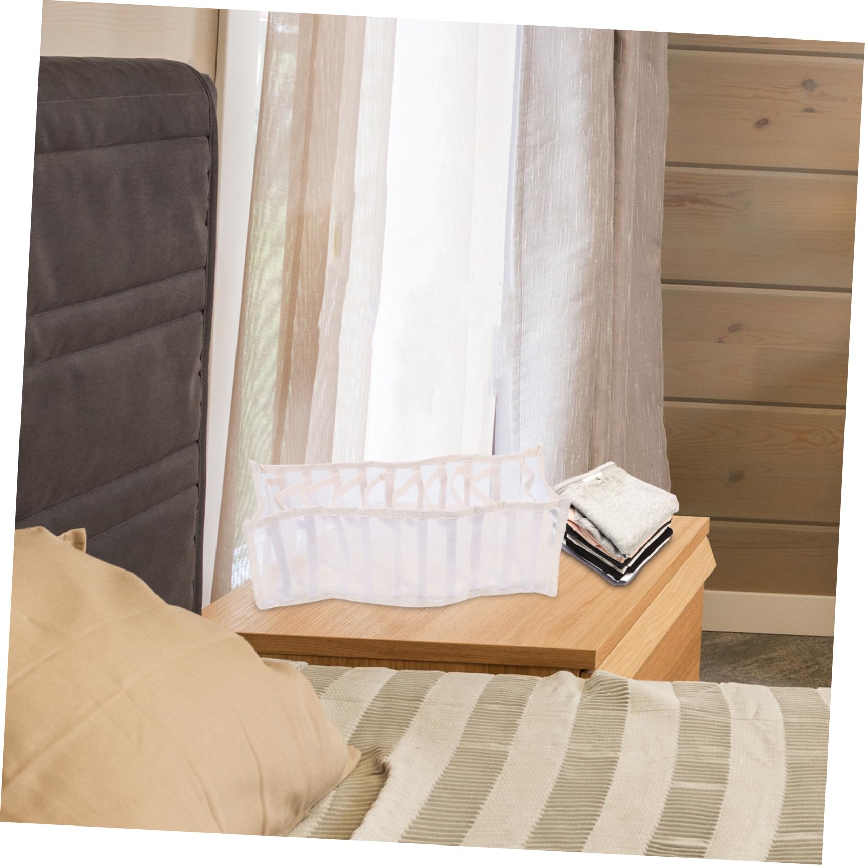 MAGICLULU 9piezas Organizador De Ropa Interior Compartimentos Para Calcetines Bragas y Sujetadores Caja De Almacenamiento Para Armarios