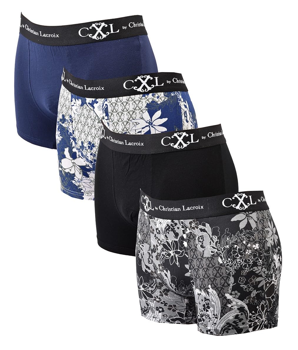 Ozabi Men's Pack Of 4 Boxers Shorts Cxl0890 Boxer Cxl By Lacroix (Uk, Alpha, M, Regular, Regular, )