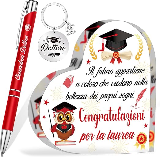 Nfyxcaz Portachiavi Laurea, Portachiavi Graduato 2024 Portachiavi Regalo Laurea Donna Uomo Regalo Laurea Per Figlio, Figlia Sorella,Fratello Fidanzato,Fidanzata,Amico,Studenti (Portachiavi Laureato1