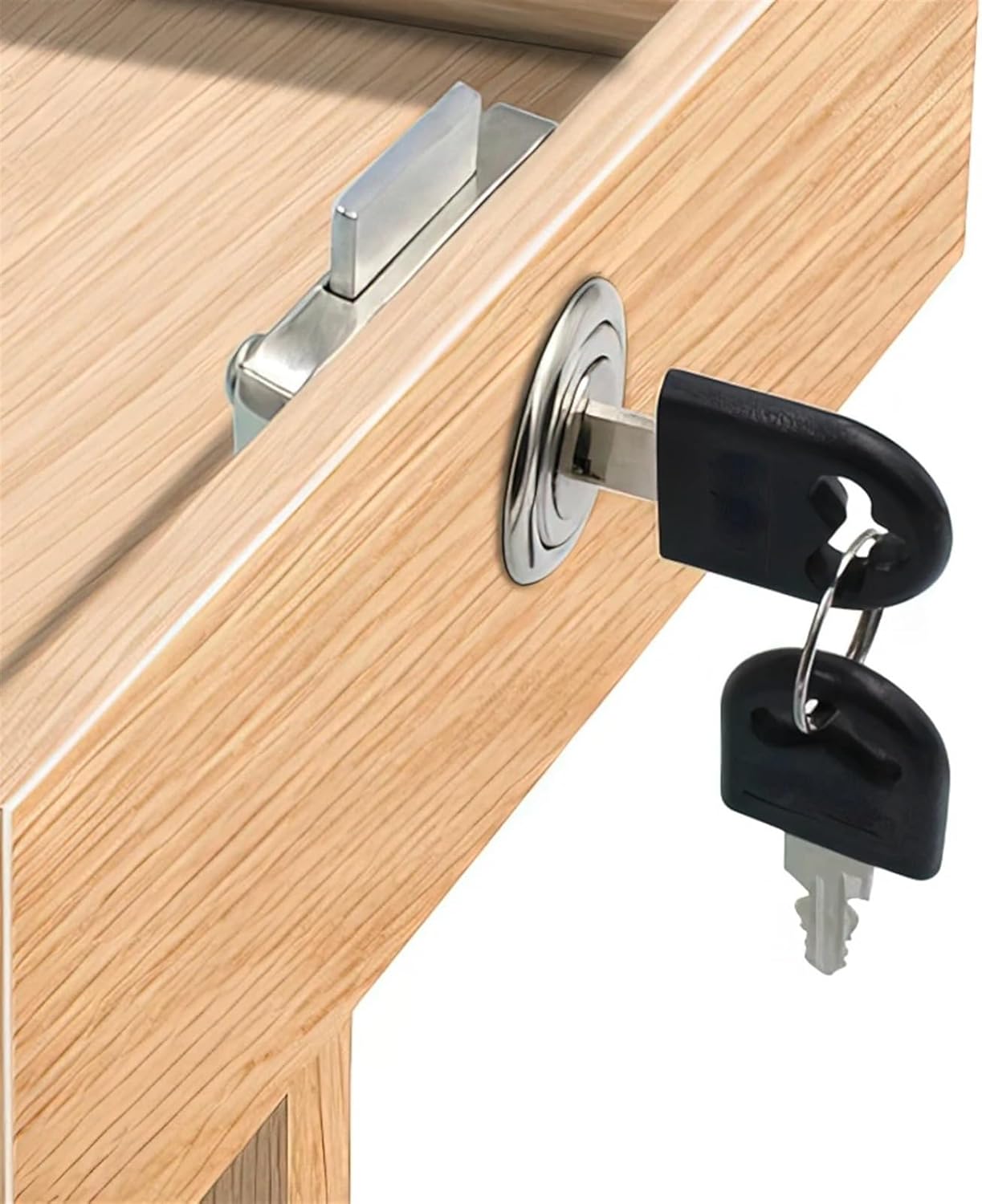 1 Set Drawer Furniture Lock with 2 Same Key 22mm/32 Mm Wardrobe Cinet Door Locker Office Desk Letter Mailbox Cam Hardware(C)
