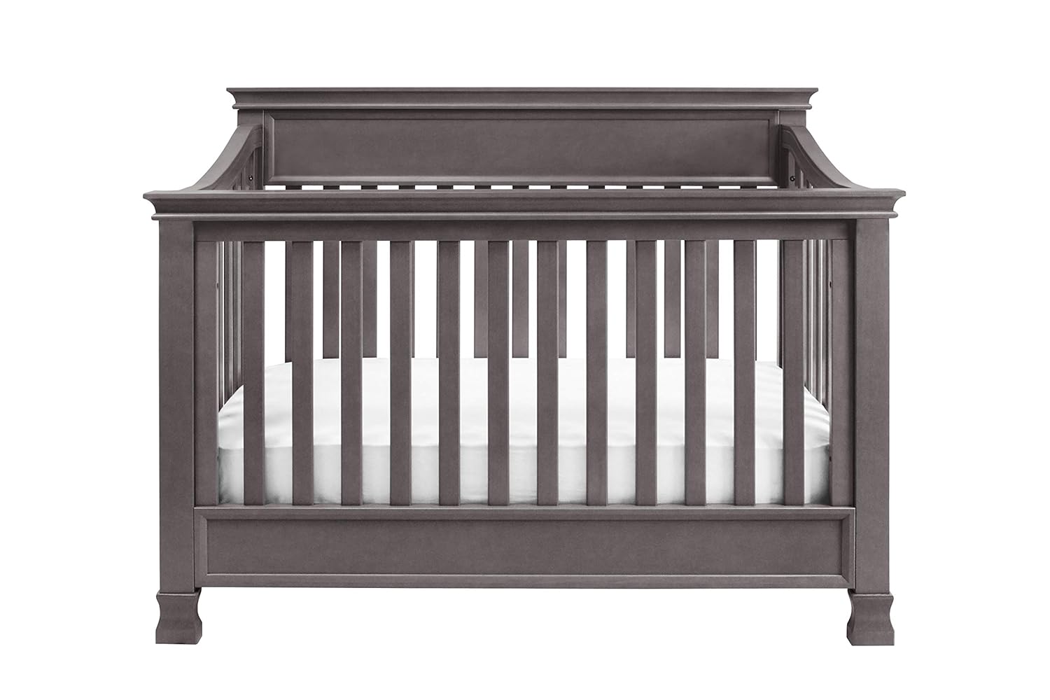 weathered grey crib