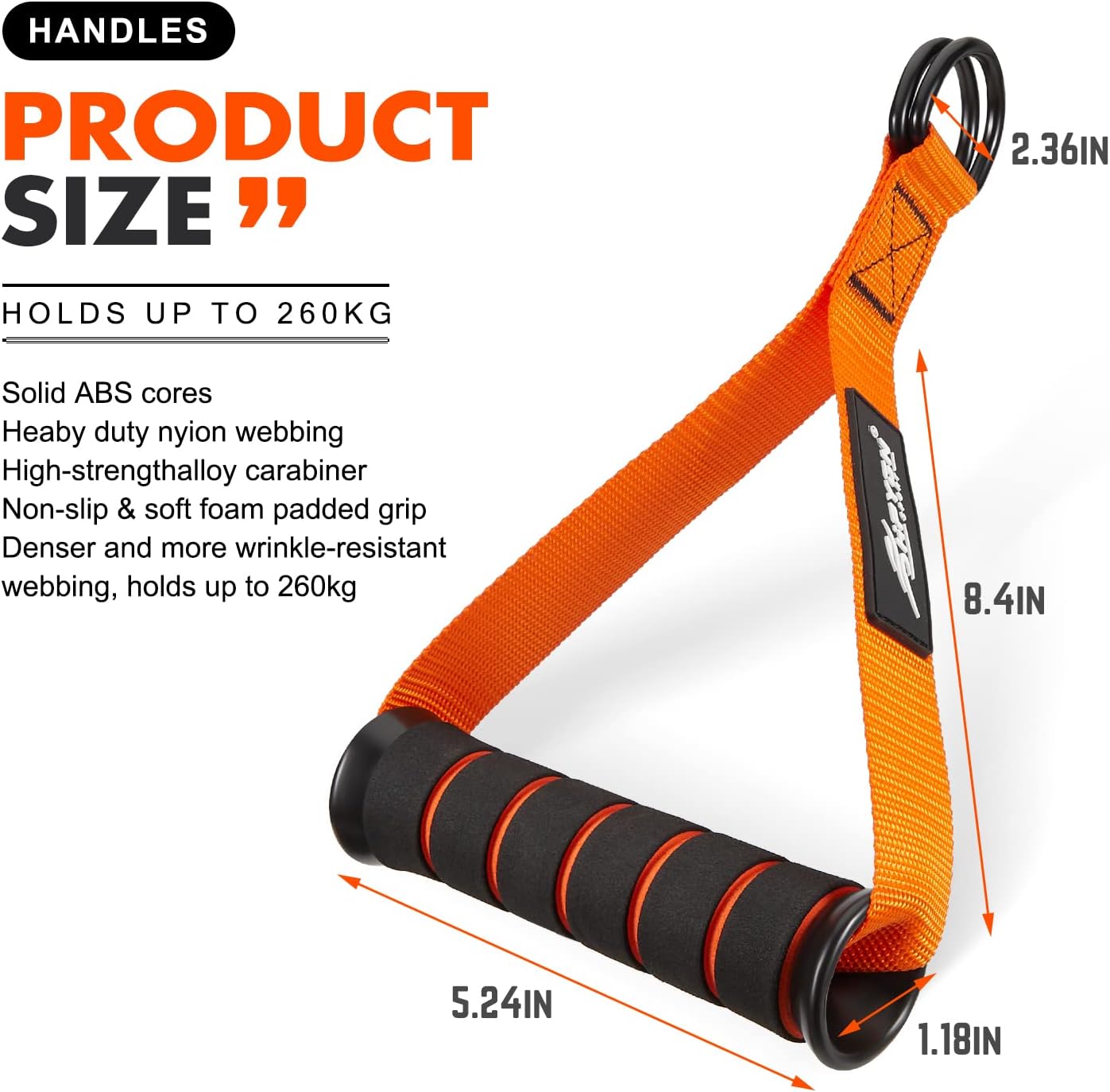 HPYGN Cable Machine Handles, Exercise Handles for Resistance Bands, Cable Handles Gym Equipment, Grip Attachments Great for Cable Training Pulley System Home Gym 5 HPYGN Cable Machine Handles, Exercise Handles for Resistance Bands, Cable Handles Gym Equipment, Grip Attachments Great for Cable Training Pulley System Home Gym