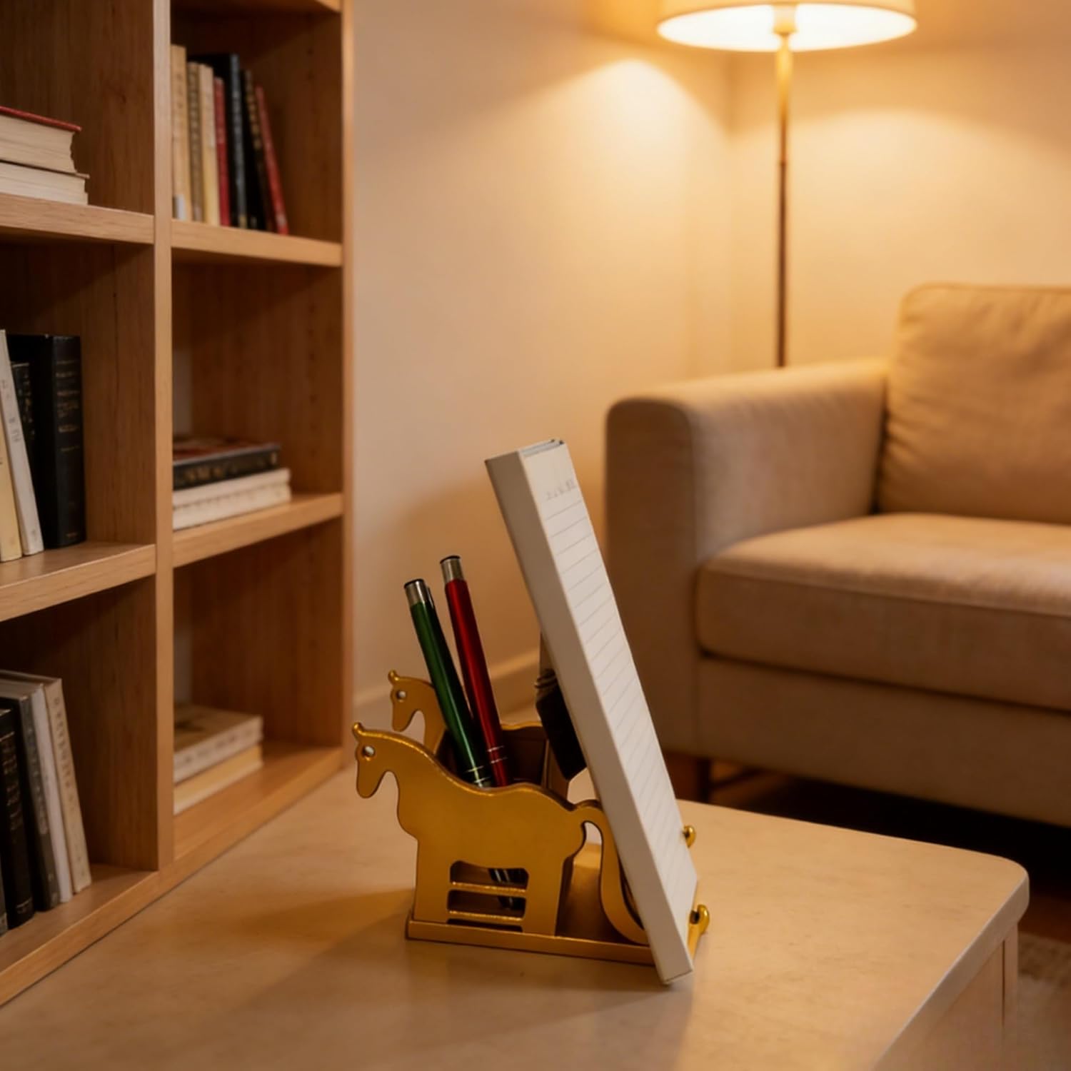 Easeln,3-in-1 Display Stand for Books/Tablets/Phones /Easeln,Multifunctional Desktop Organizer with Pen storage box Decorative Office & Home Accessory Unique Gift Idea