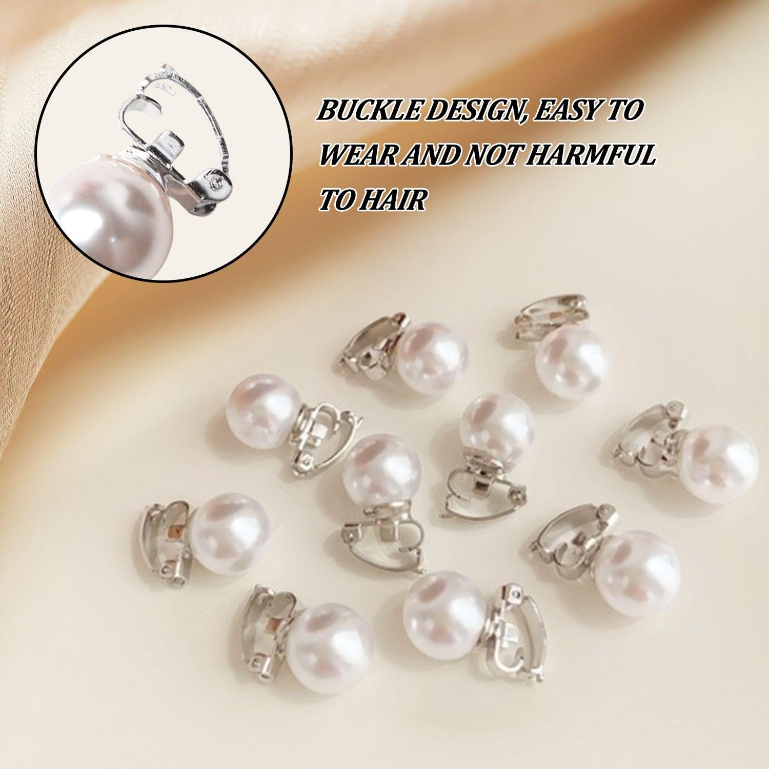 60 Pcs Pearl Hair Clips, Women'S Hair Accessories, White Hair Accessories, Hair Accessories, Imitation Pearl Hair Accessories, Bridal Clips - Image 3