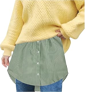 Extensión de camisa para mujer, color negro y blanco, extensiones de camisa para capas, extensión de camisa, ajustable, capas falsas, extensor de camiseta para mujer