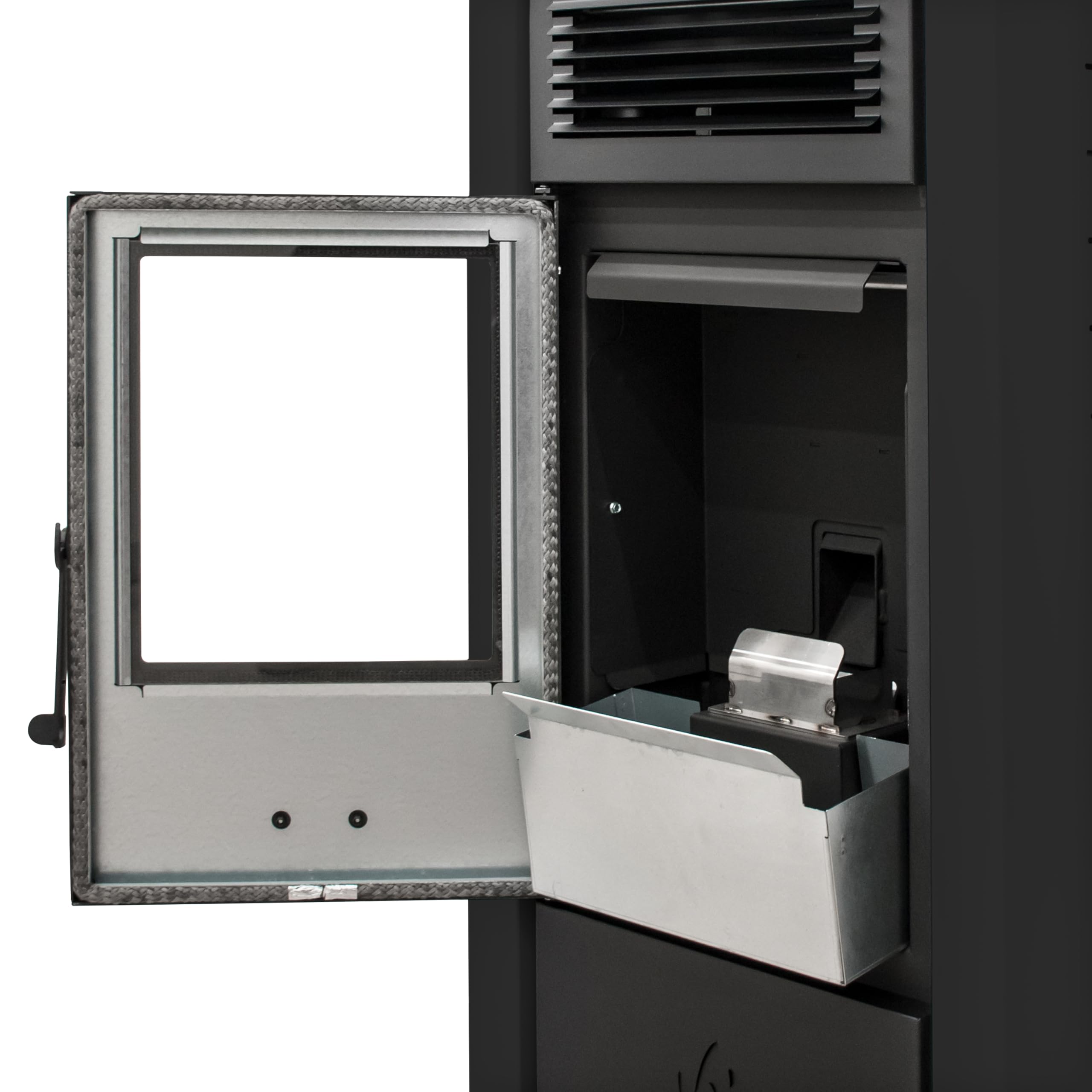STUFE A PELLET ITALIA San Diego 12 KW 5 Estrellas Canalizado – Estufa de aire ventilado – Eficacia 91% Calentadores 120 m² Autonomía 15H certificada 5 estrellas 5 potencias programables Garantía 24