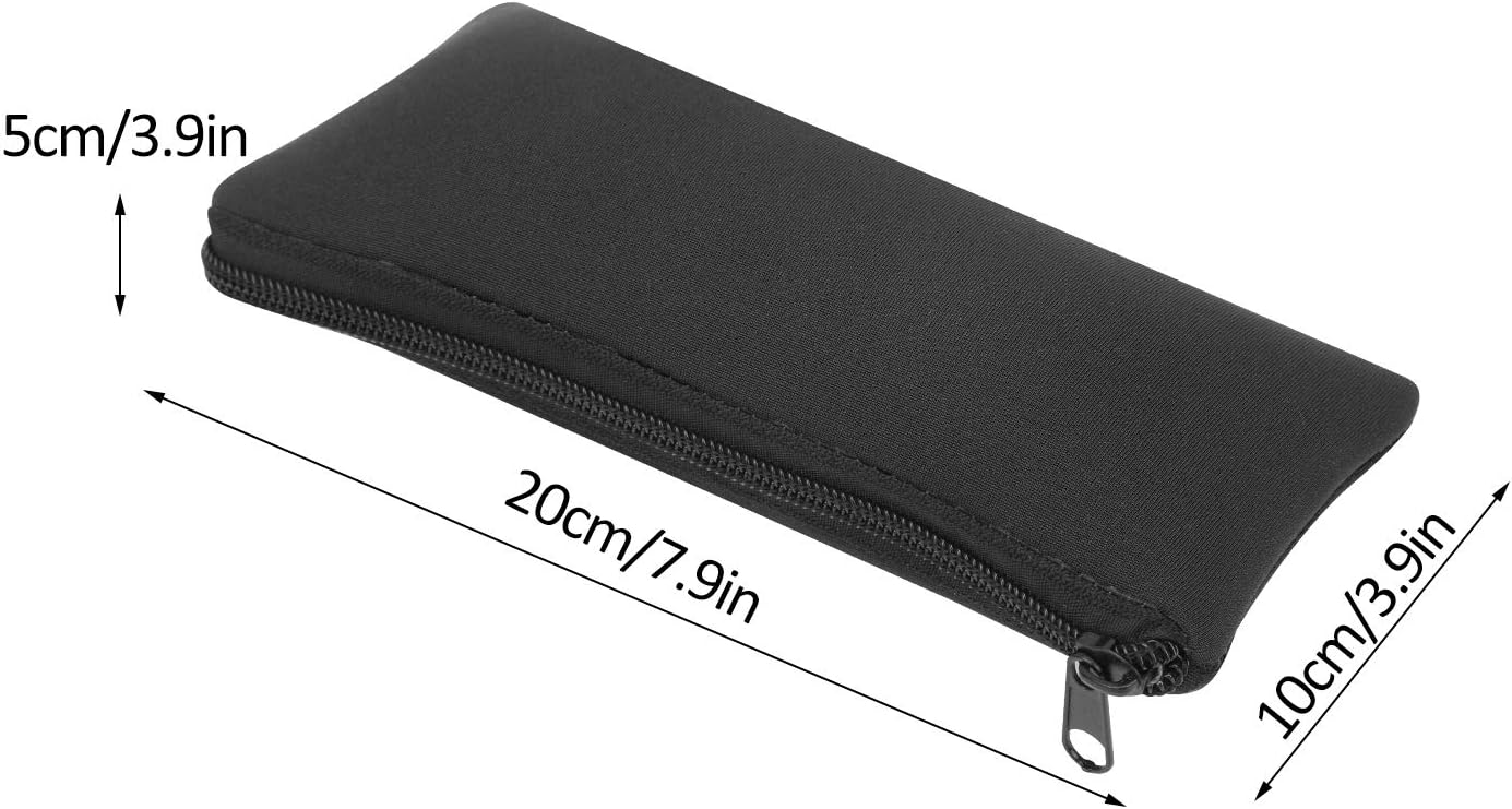 Keenso Pen Storage Bag, 3 Pcs Multifunciton Neoprene Soft Pencil Case Outdoor Climbing Small Tools Storage Bag Key Lighter Pouch