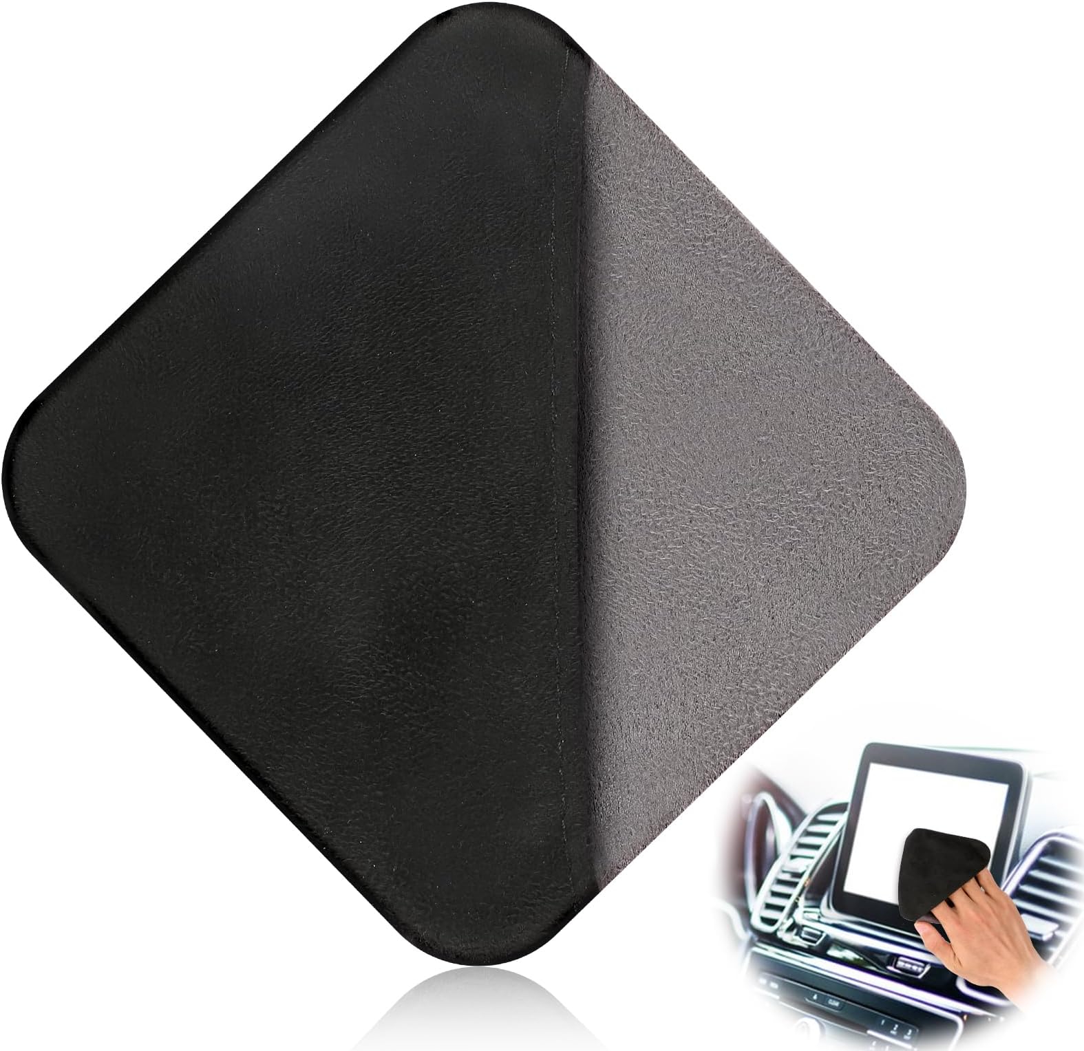 Car Screen Cleaner, Car Touch Screen Cleaner, Microfiber Cloth Auto Touchscreen Cleaning Wipes, Car Cleaning Wipes Cleaning Cloth Screen Cleaner Cloth for Vehicle Dashboard Car Display Interior Square