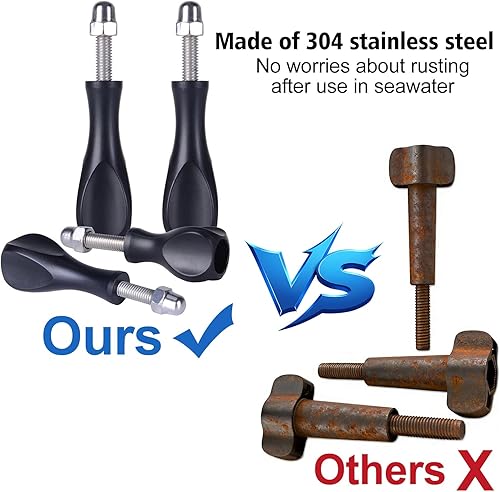 Miniatura 5 de Suptig Tornillos de pulgar 3 piezas largo y 1 tornillo corto para Gopro Hero 13/Hero 12/11/10/9/8/7/6/5/4/3+/3/Hero Session GoPro Max y DJI osmo