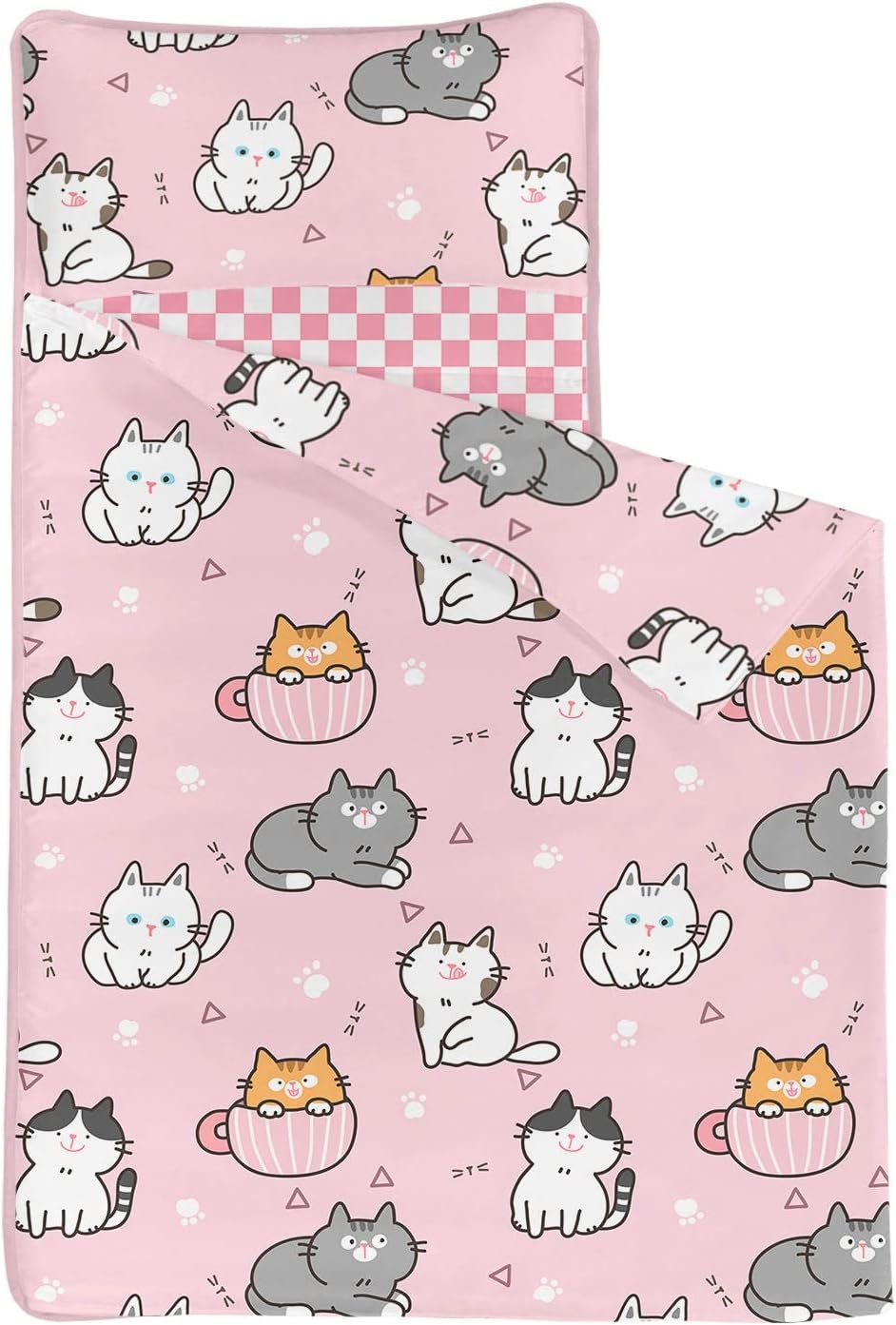 Space Nap Mat - Space Ship Galaxy Sleeping Bag with Removable Pillow - Daycare and Sleepovers Preschool Kindergarten Bedding Set for Kids Toddler Boys Girls