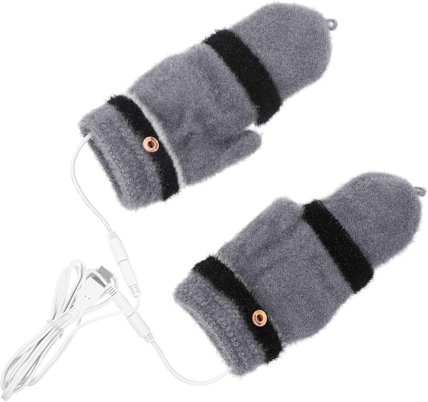 1pair USB Heated Gloves for Dual-Sided Thermal Hand Warmers for Outdoor Activities Convenient USB Charging Sleek Design for Skiing Running and More