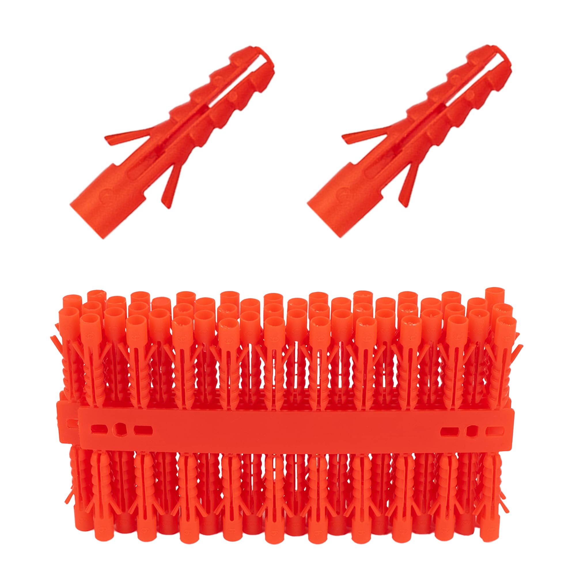 Navoys Mixed 100Pc 6Mm Wall Plugs – Heavy-Duty Masonry Anchors For Brick, Block & Concrete | Reliable Fixings For Shelves, Brackets & Diy Jobs | 6Mm X 30Mm (100Pc - 6Mm Plugs)