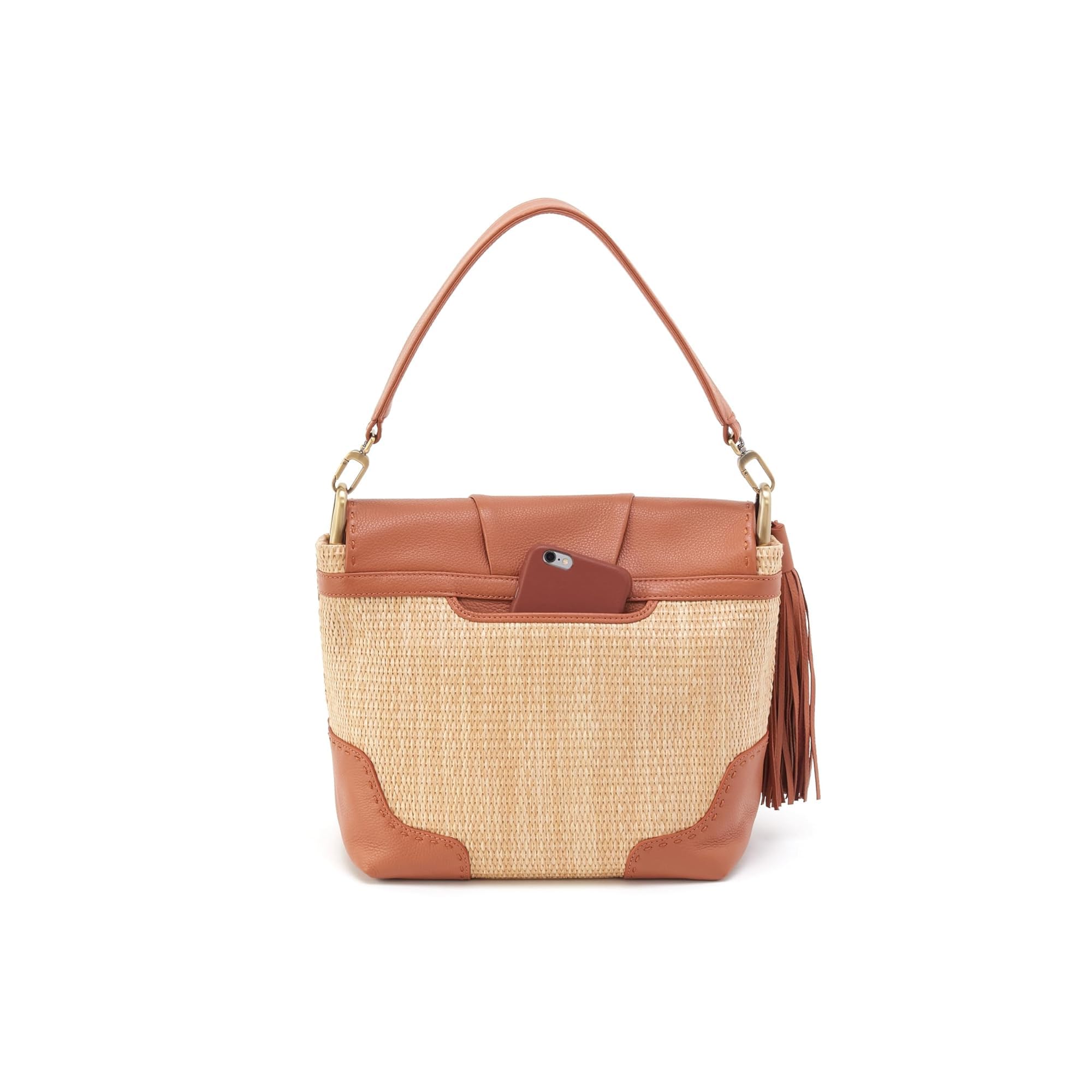 HOBO, Womens, Harley Convertible Shoulder, Natural Straw, One Size