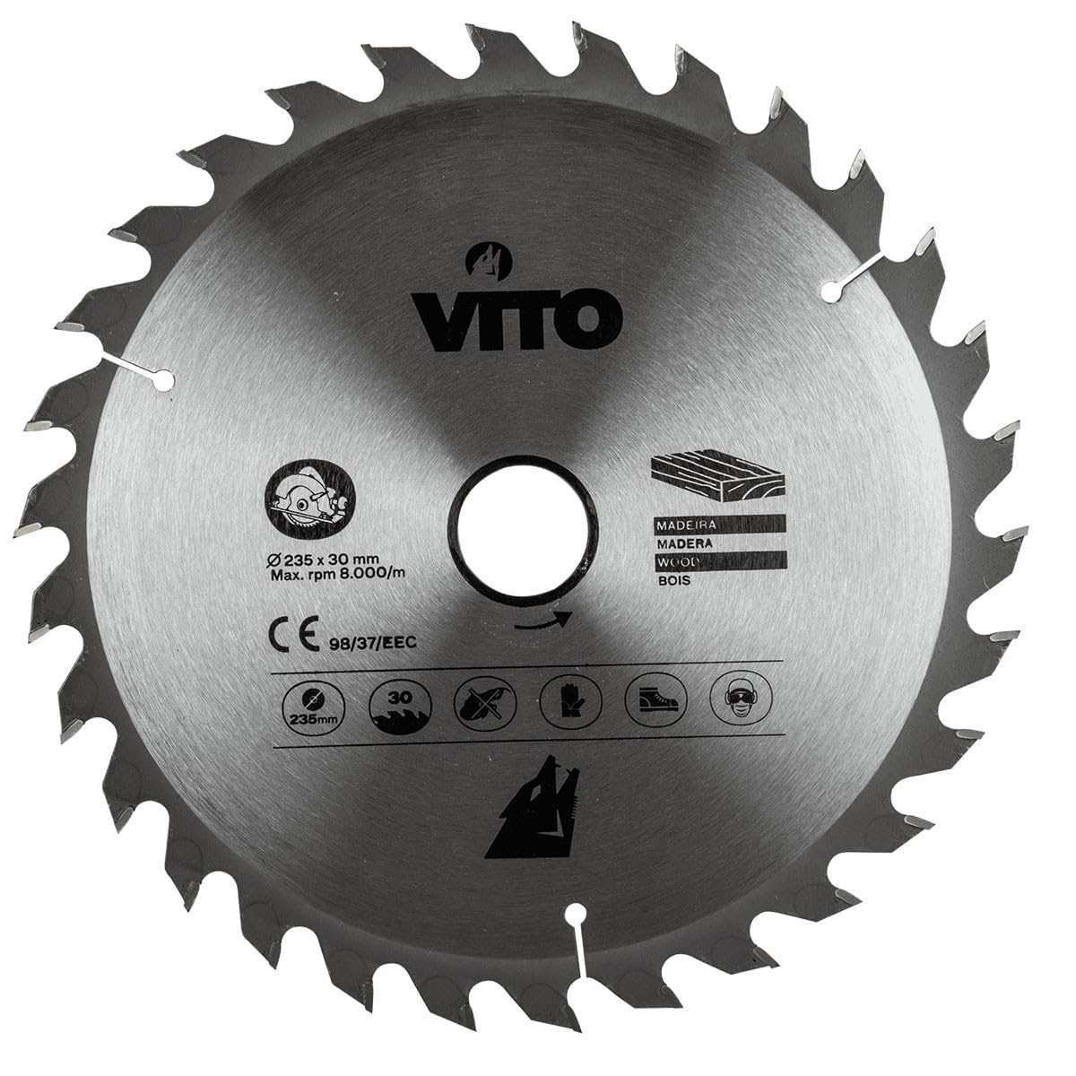 Piła tarczowa VITOPOWER 30 zębów średnica 235mm Otwór 30mm