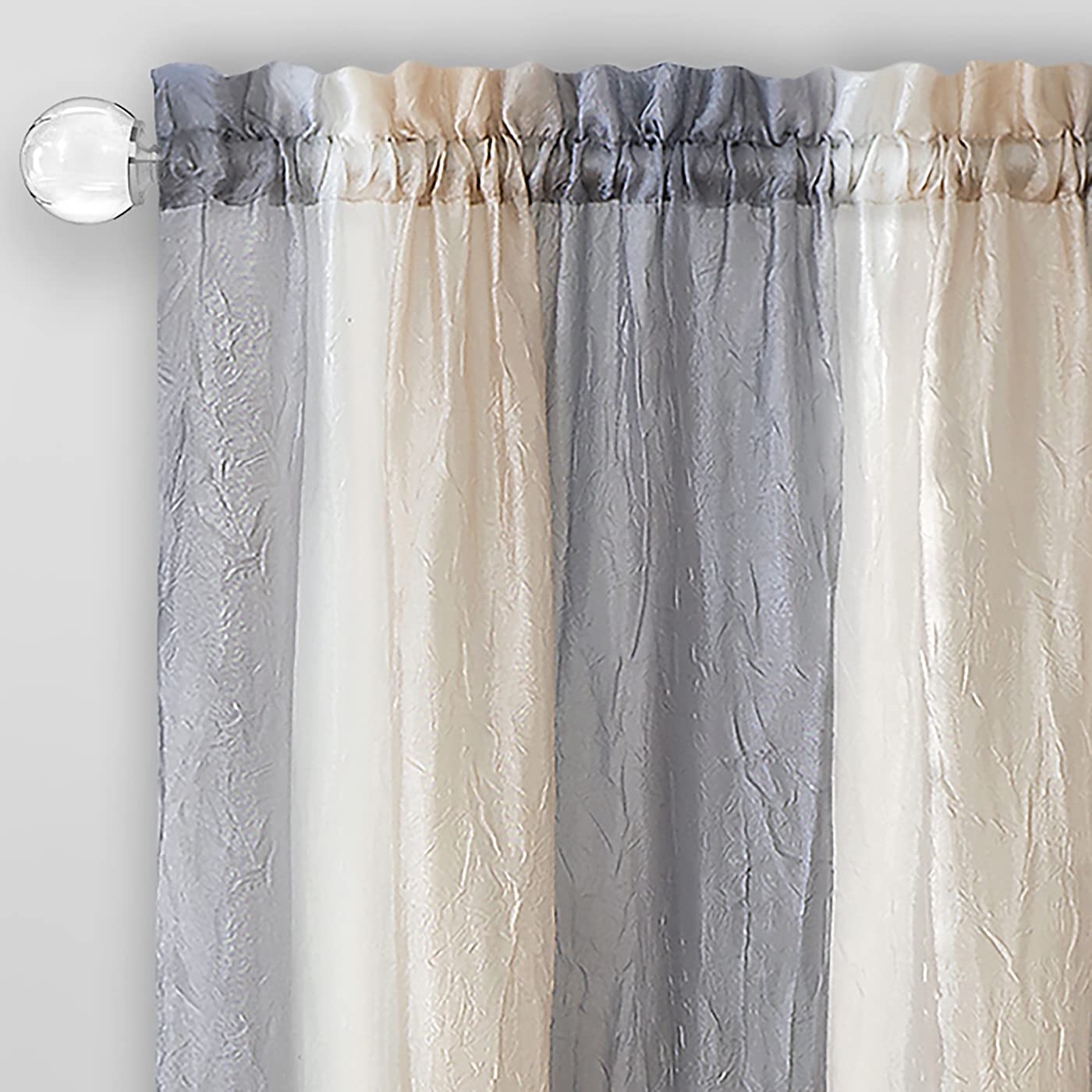 Achim Home Decor Ombré-Fensterschirm – 127x160 Cm, Lichtfilternd, Polyester, Maschinenwaschbar