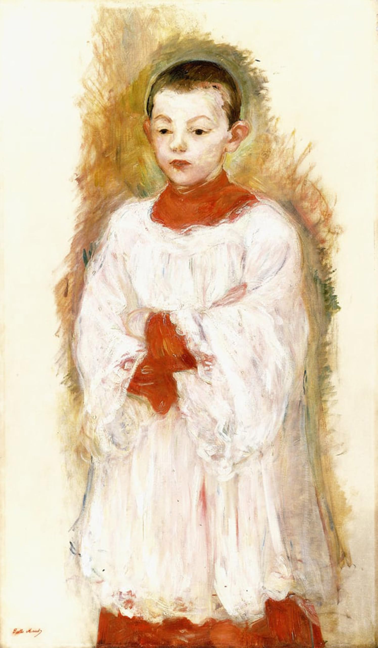 ARTXLXXBN Famous Art Print Poster Vintage Wall Art Choirboy by Berthe Morisot Canvas Art Poster for Home Decor 60x90cm