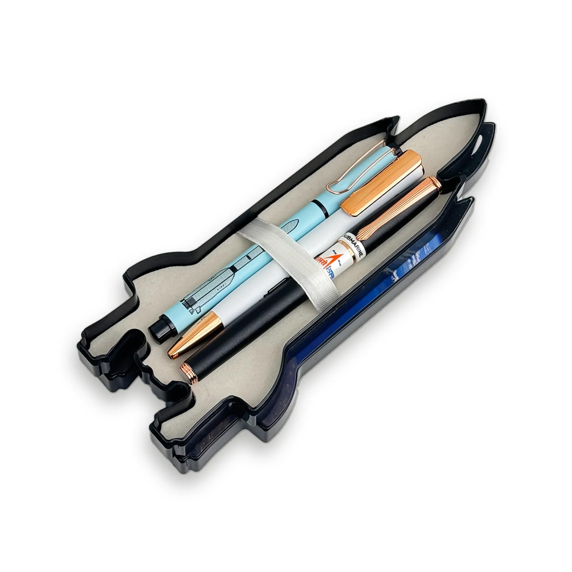Submarine 4001 ISRO GSLV-X Premium Ball Pen (Set of 3) Original Space Design approved by ISRO, Ideal Gift for him/her, Perfect for Corporate Gifting.