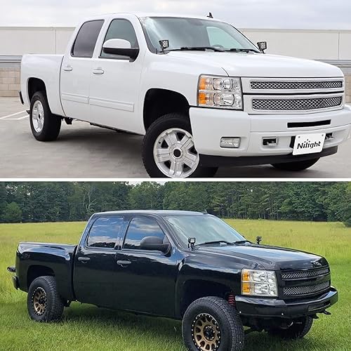 Vista 96 de Nilight Soporte de luz de zanja, bisagras de capó, kit de soporte de montaje para luz LED auxiliar todoterreno para luz de trabajo en Toyota 4Runner