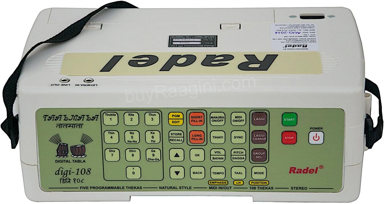 Radel Radel Taalmala - Digi 100 Plus Electronic Tabla & Manjira - 2013 Ed. (Pdi-Aaf)