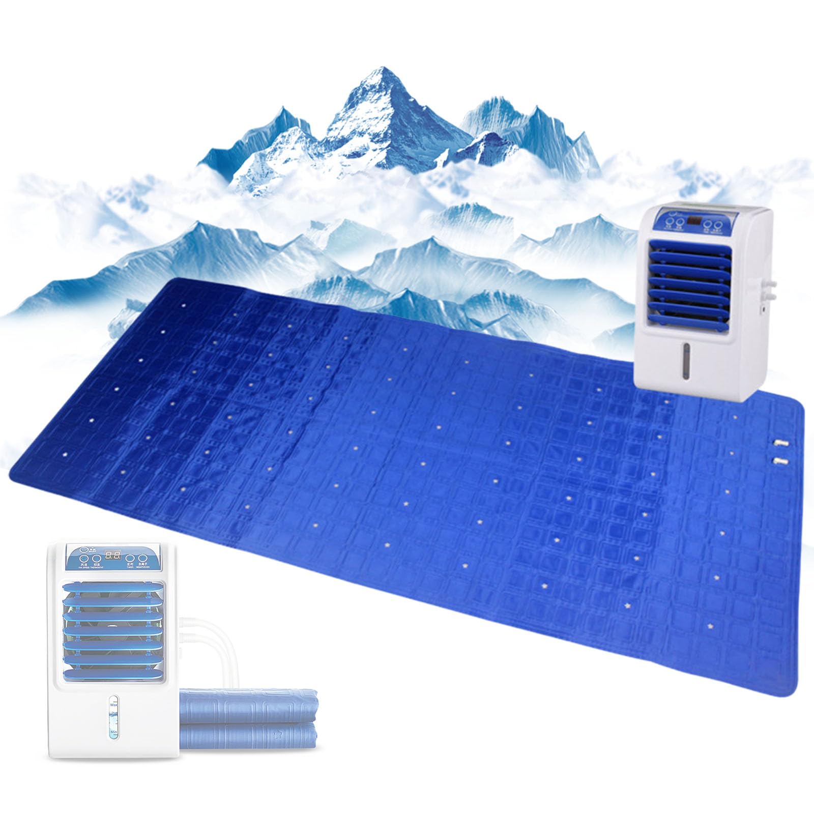 Elektrische wassergekühlte Matratze, 1,6 * 0,7/1,4 M Dual-Core-Halbleiter-Kühlsystem, Schlafende Eisunterlage Und Bettmatte Im Sommer 1.6 * 0.7M
