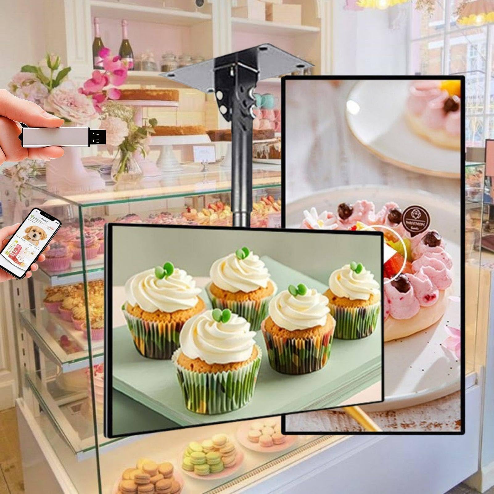 Wyświetlacz Digital Signage, ekran reklamowy montowany na ścianie z inteligentnym odtwarzaniem podzielonego ekranu, zdalna aktualizacja treści, obsługa multimediów USB przez sieć Wi-Fi LAN 50in