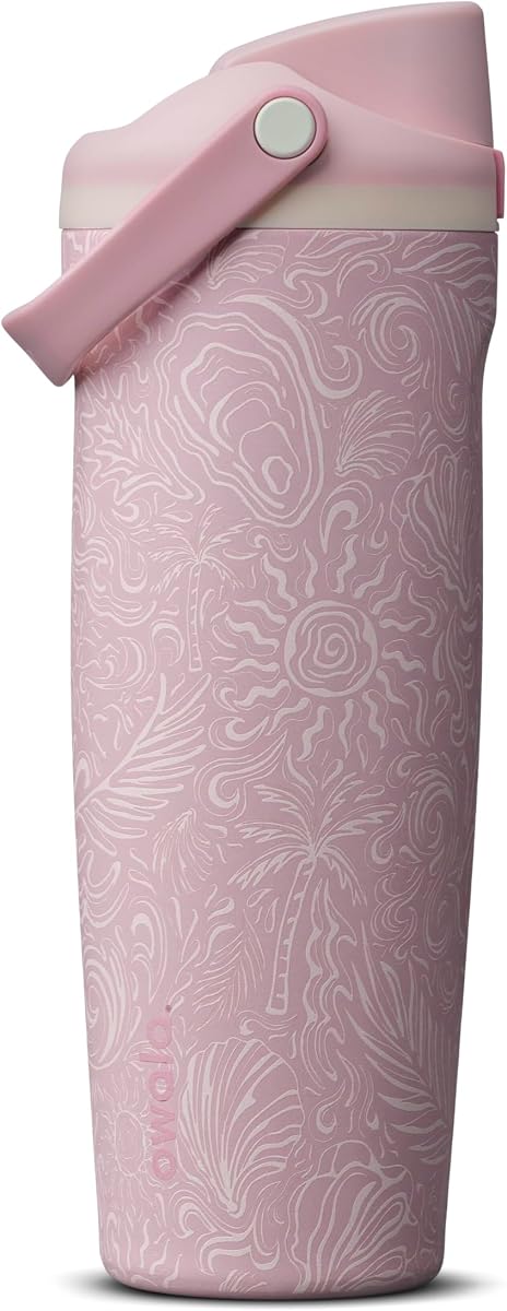 FreeSip Sway Stainless Steel Water Bottle 30 oz Coastal Bohemian