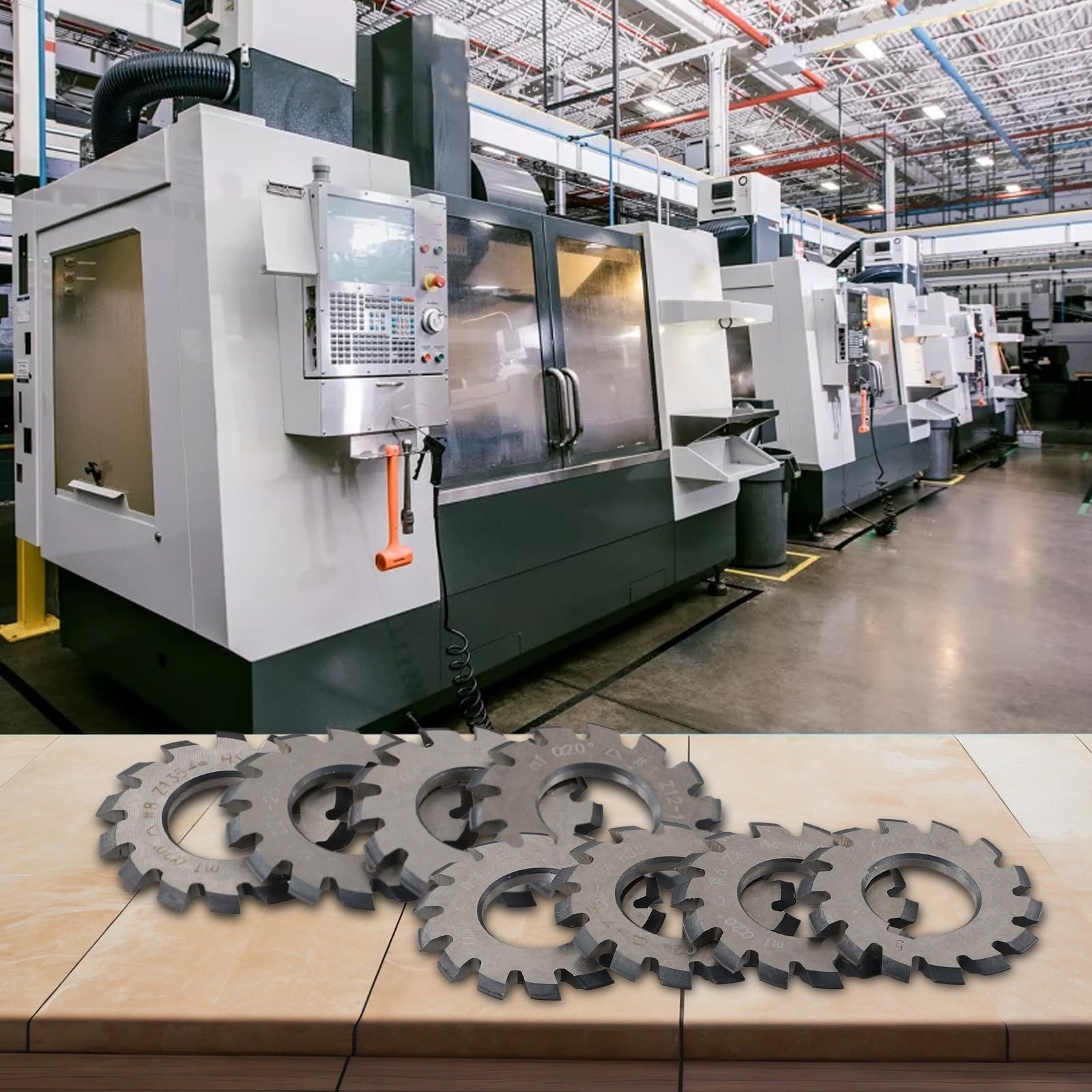 8 stücke HSS M1 Hohe Geschwindigkeit Stahl M1 Involution Gear Cutters, Gear Fräsen Set, Fräsen Gear Schneidwerkzeug 20 Grad Involution Gear Router Set