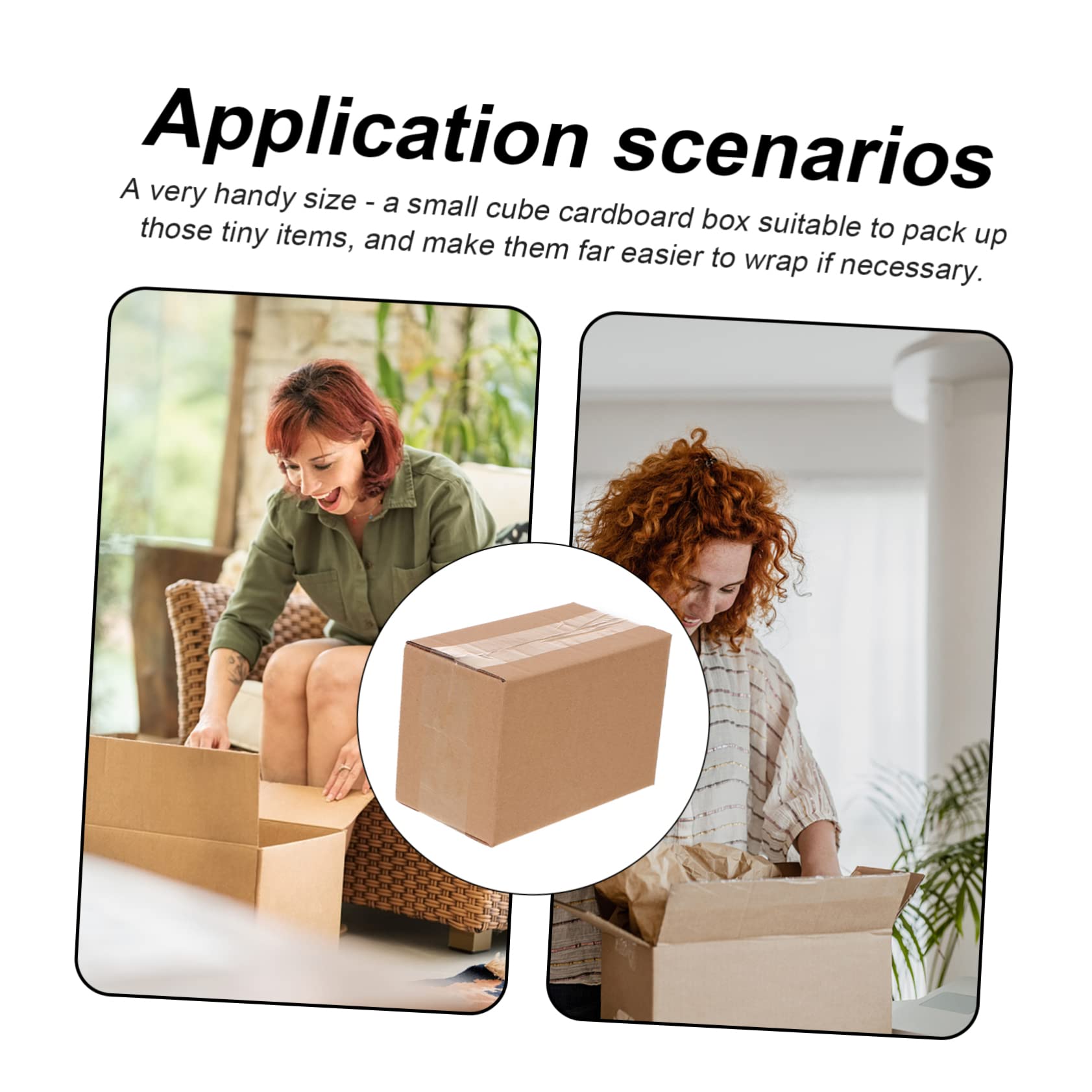 NUOBESTY Pack de 20 Cajas de Cartón Pequeñas para Envío y Embalaje, Reciclables y Reutilizables, de Papel Kraft Pared Simple, Ideales para Correo y Almacenamiento