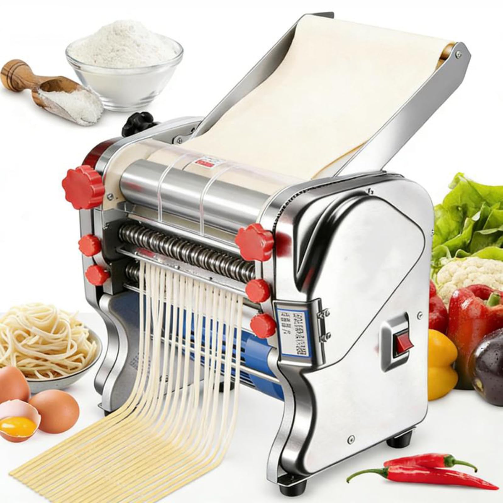 Machine à pâtes électrique en acier inoxydable pour la cuisine domestique