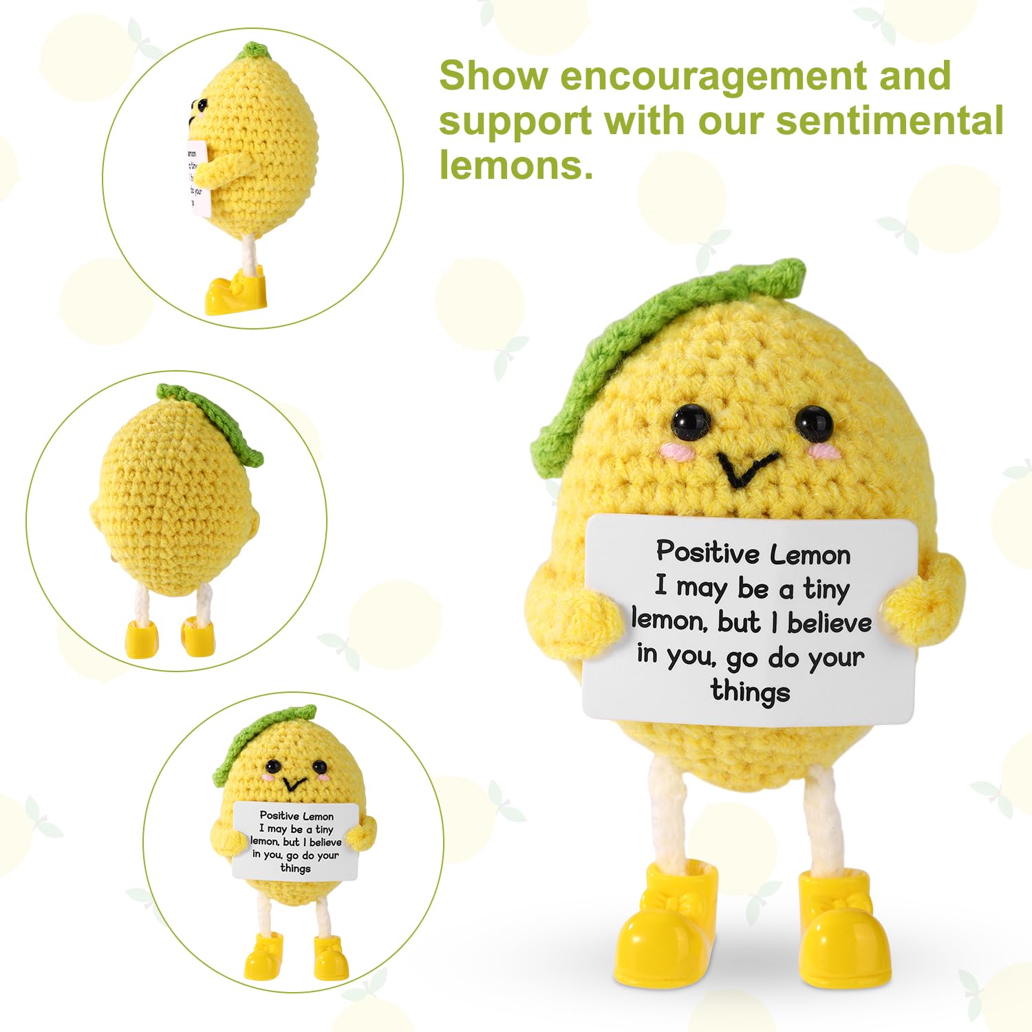 Amazon.com: TOYMIS Funny Positive Lemon, 4.33 Inch Emotional
