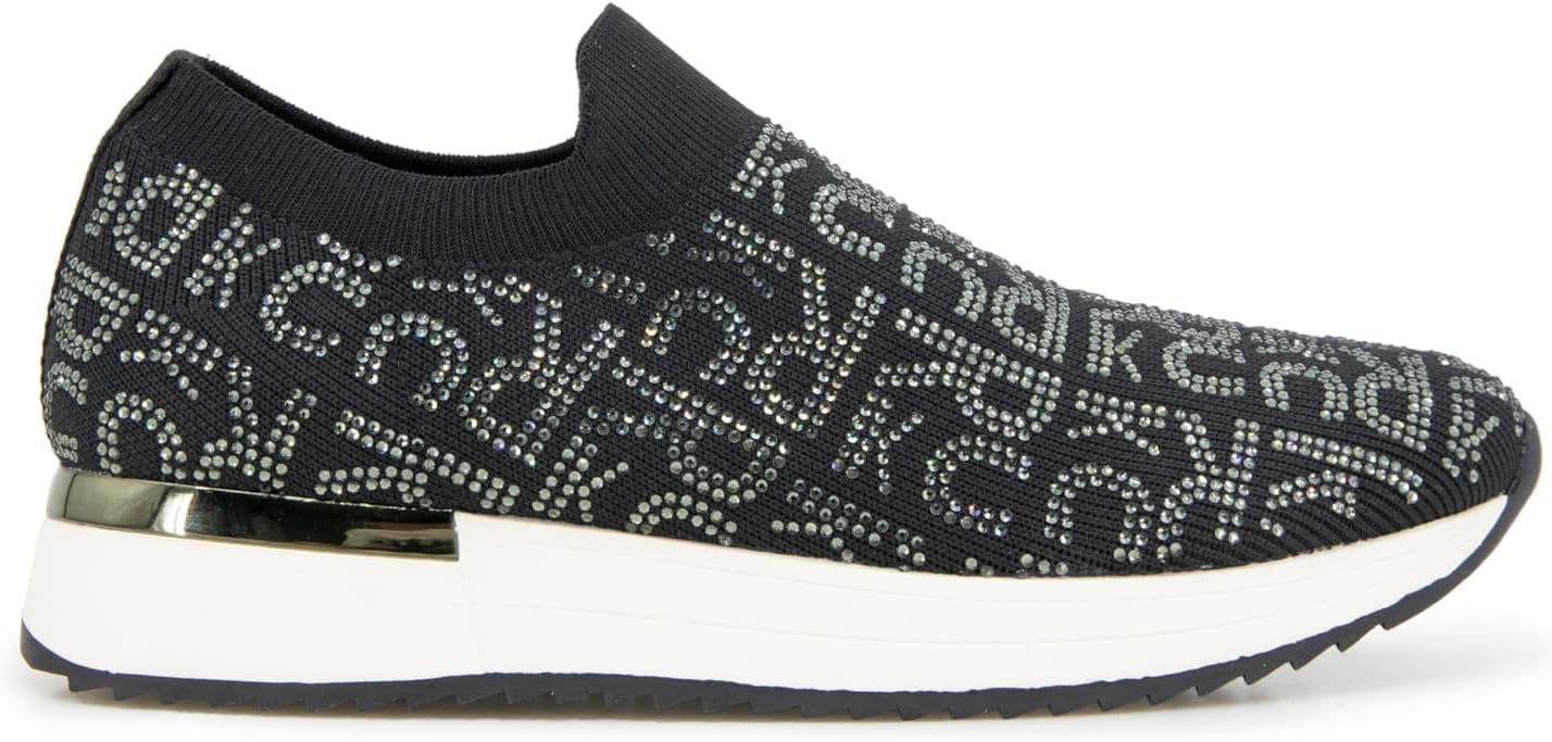 Kenneth Cole REACTION Women's Cameron Jewel Jogger Sneaker, Black, 10 - Image 7