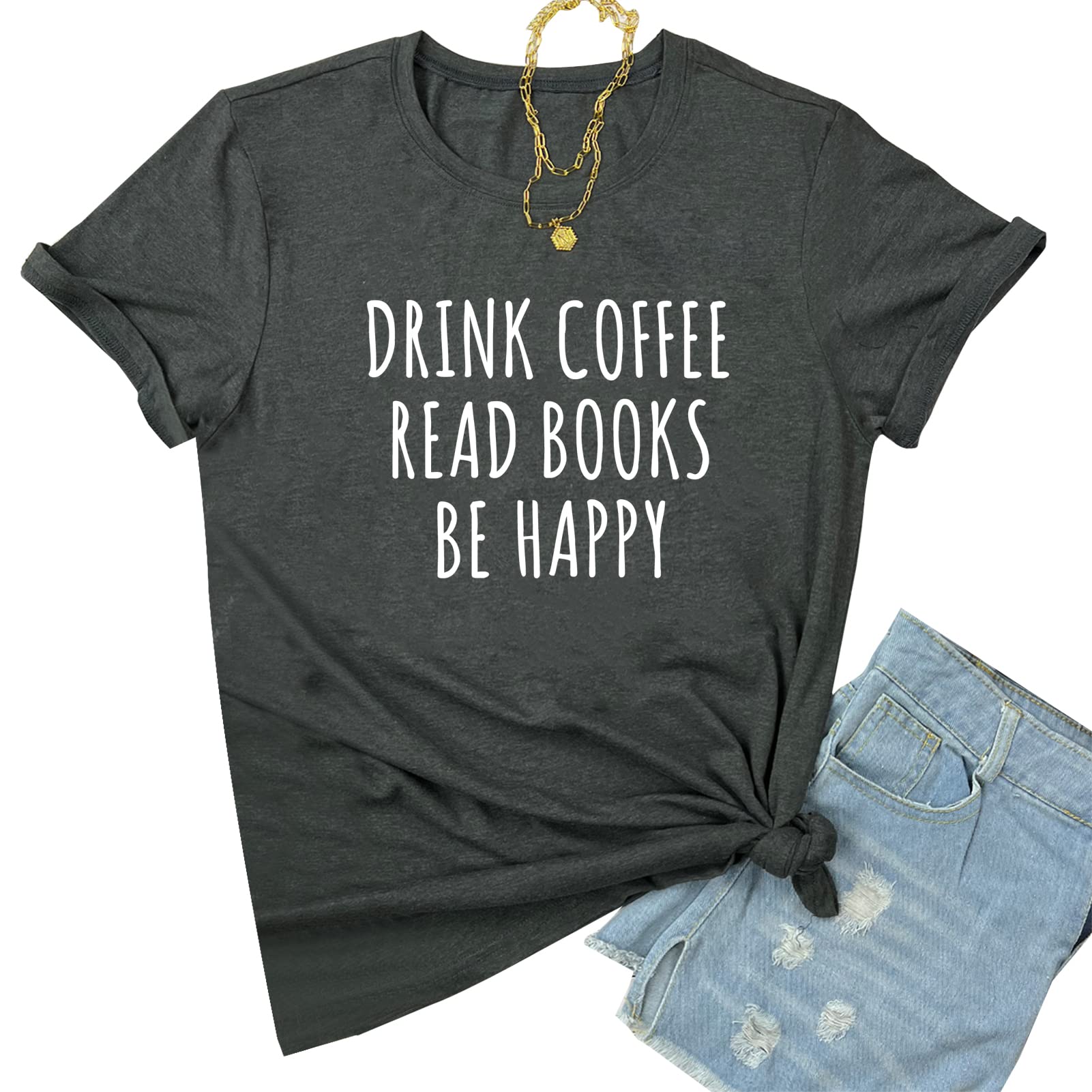 YITANWomen Graphic Tshirts Cute Tees Cotton Tops