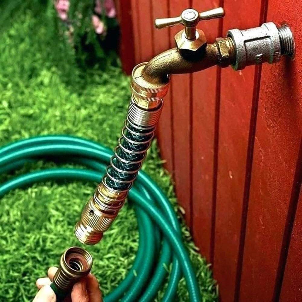 Raccordi filettati 1pc 3/4 "impedire la piegatura Giunto per tubo dell'acqua in ottone Connettore rapido in metallo Giardino Scuola Luoghi pubblici Accessori per tubi flessibili Convertitore per rub