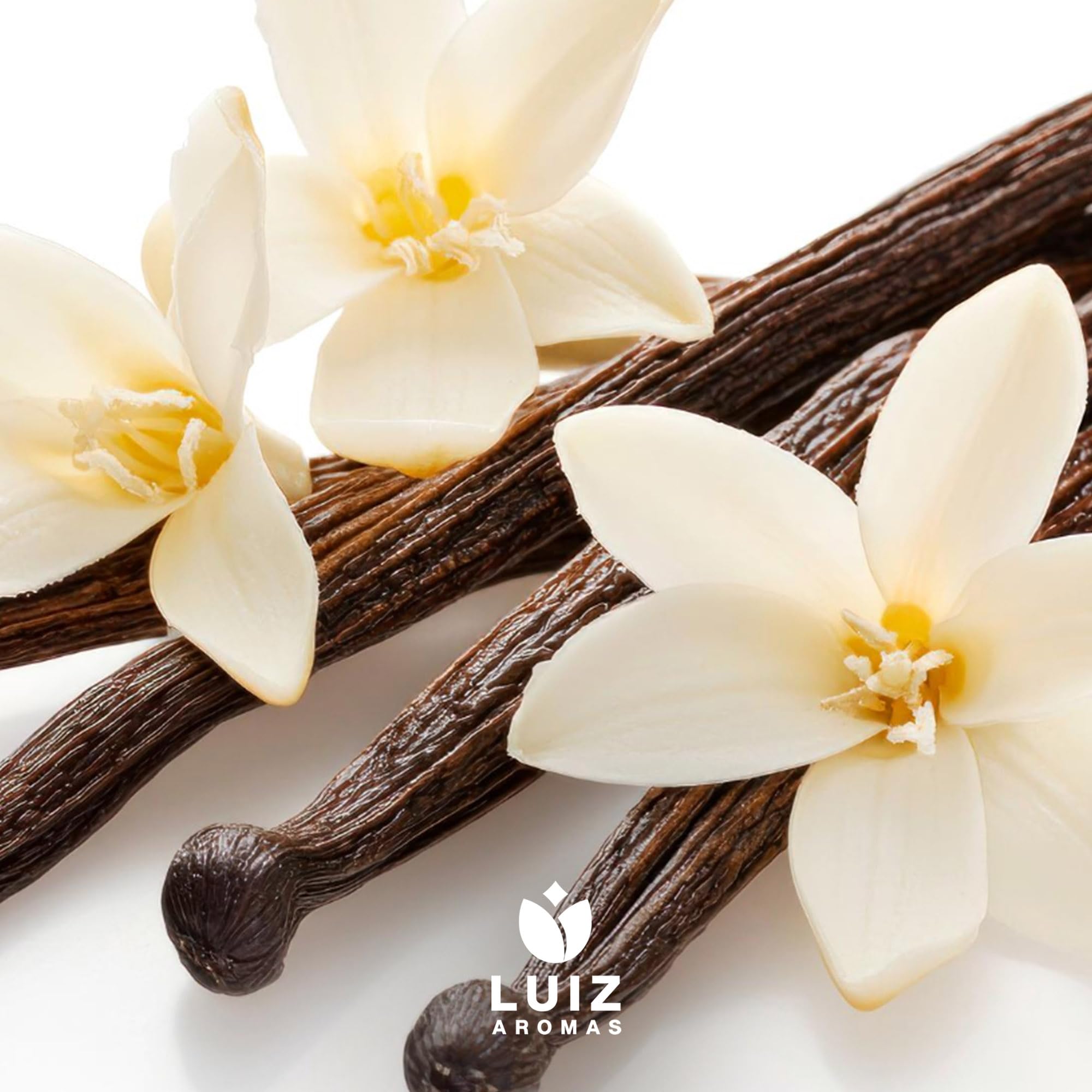 LUIZ AROMAS | Aroma Vainilla - Aroma Alimentario en Gotas para dulces de Hornear, Pasteles, Bizcochos y Tartas | Producto Vegano sin Calorías y sin Azucar | Producto 100% Italiano (50g)