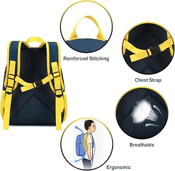 Backpack for Kids Boys Girls Preschool Kindergarten Bookbag Set with Lunch Box Toddler School Bag
