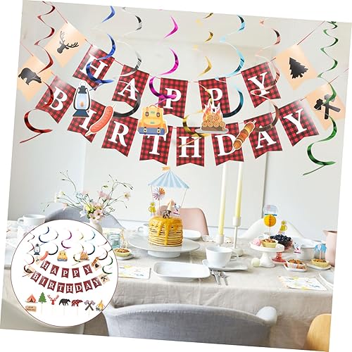 Miniatura 8 de 2 juegos de decoraciones de fiesta para barbacoa, decoración de cupcakes, pancartas de fiesta para barbacoa, decoración de tartas, guirnaldas de