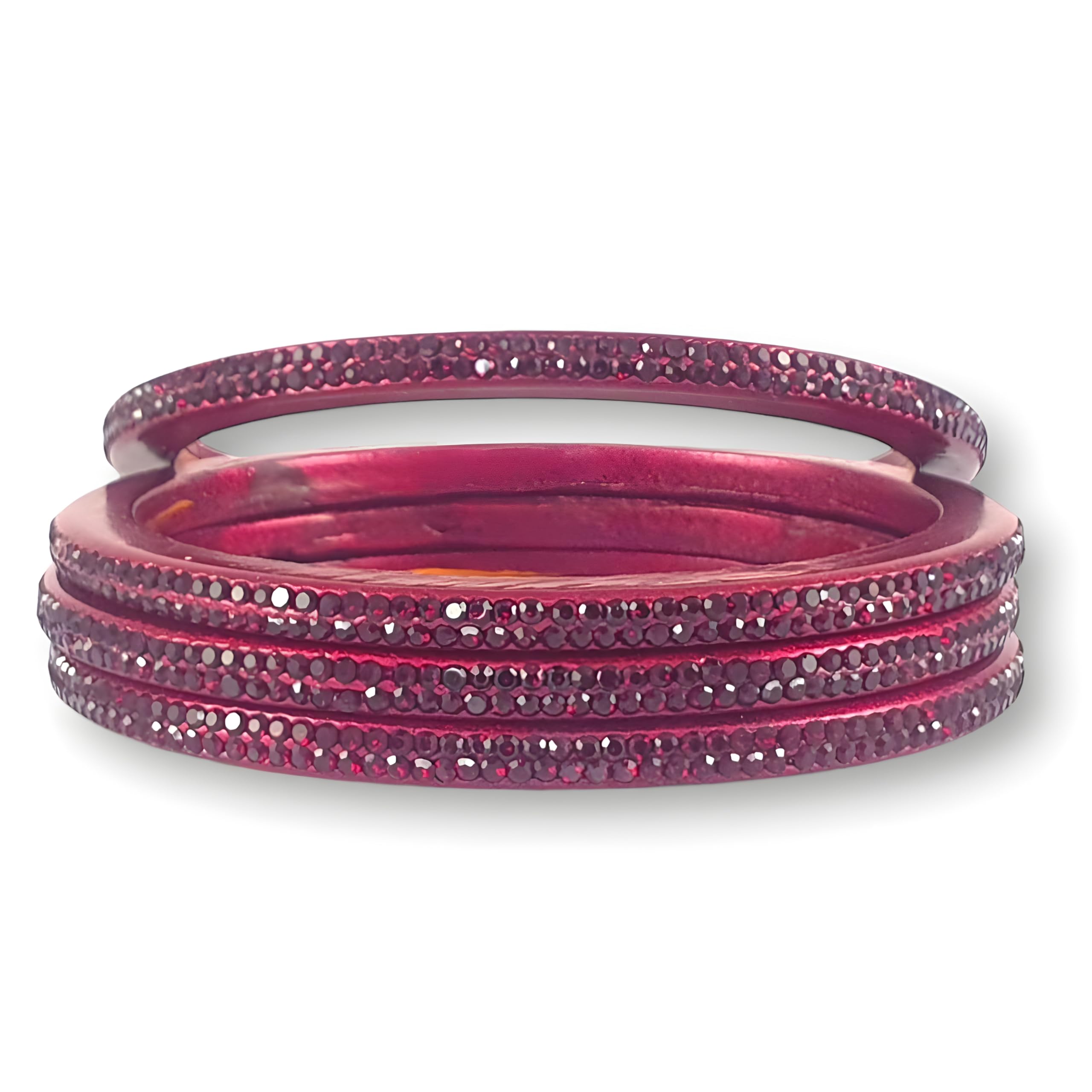 Lac Bangles For Women and Girls | Jaipuri Red Yellow Chuda Set | Traditional Rajasthani Design | Set of 4-picture-14