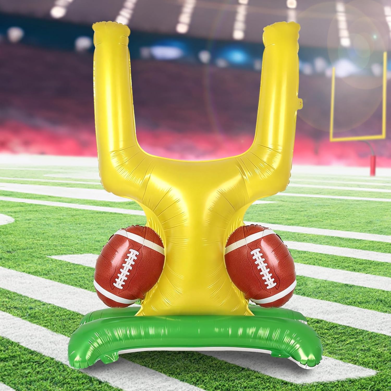 Football Party Supplies Kit Football Goal Post Balloon Party Decorations for Sport Themed Party Decorations Kids Birthday Party Supplies, Indoor Outdoor