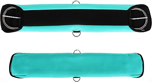 CHALLENGER 36" Caballo Suave Acolchado Neopreno Turquesa Western Riding Sillín Cinch 9719-36