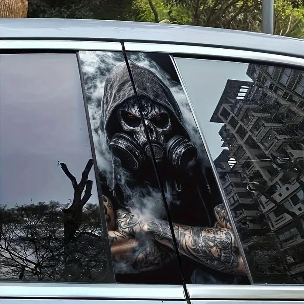Autocollant de pilier B voiture imperméable pour masquer les rayures de portière