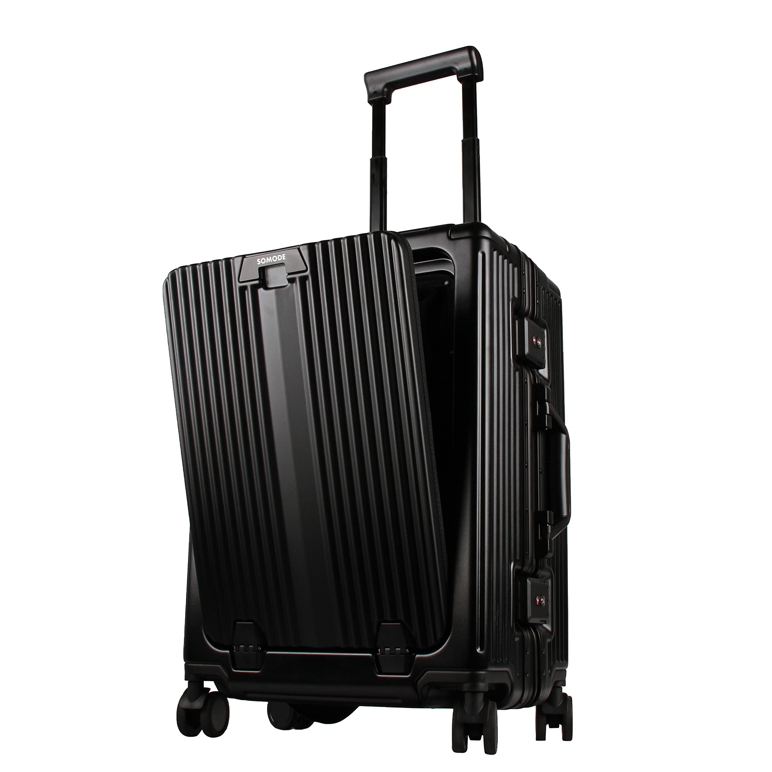 SOMODE Airline Approved Carry On Luggage with Spinner Wheels,Aluminum