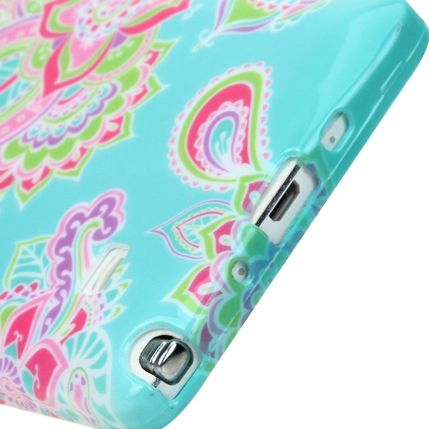 Note 4 Case, Style4U Galaxy Note 4 Fashion Printed Design Slim Fit Flexible Gel Case for Samsung Galaxy Note 4 with 1 Stylus and 1 HD Clear Screen Protector [Mint Green]