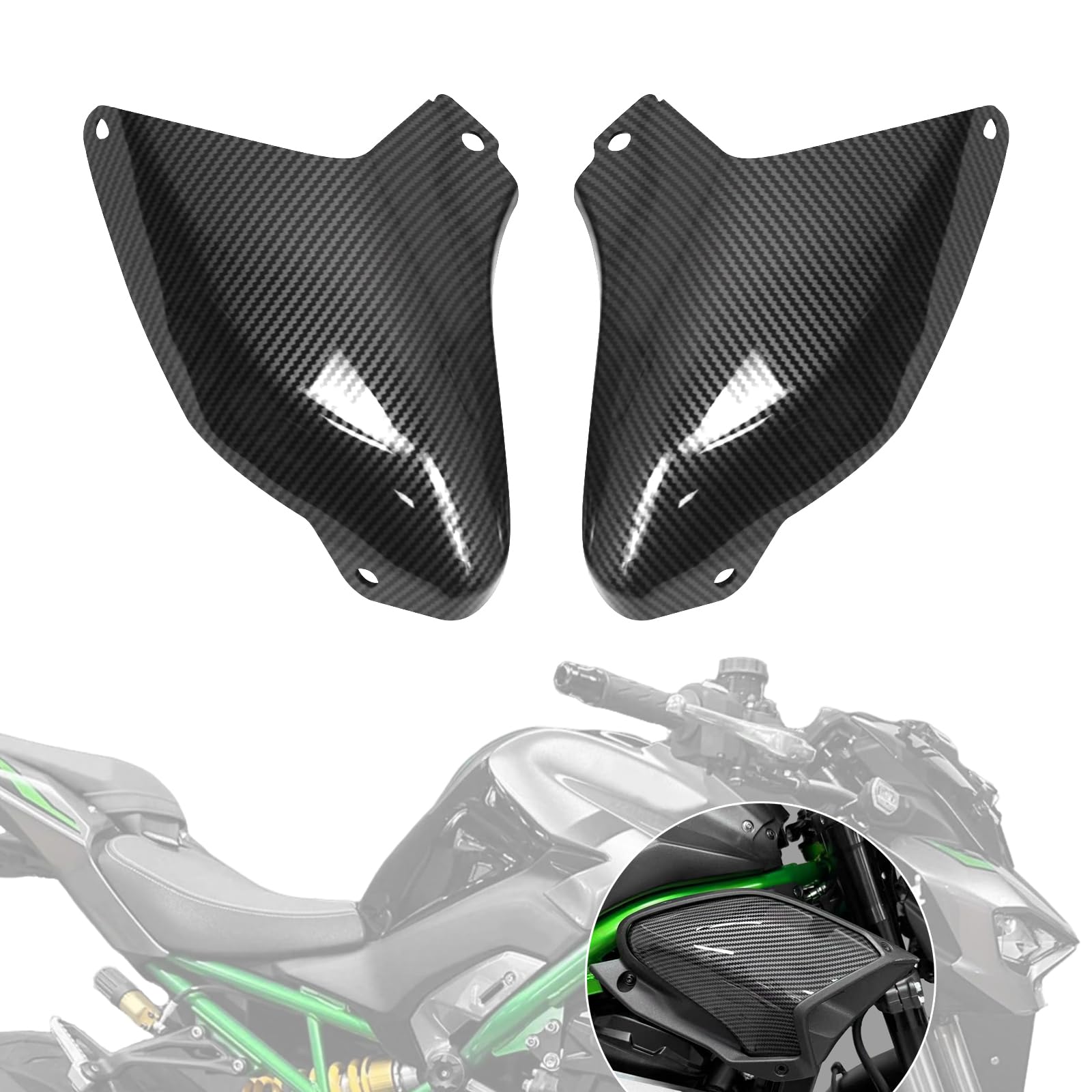 Cache-radiateur de moto pour Z900 Z900SE 2025-26 (impression par transfert à l'eau)