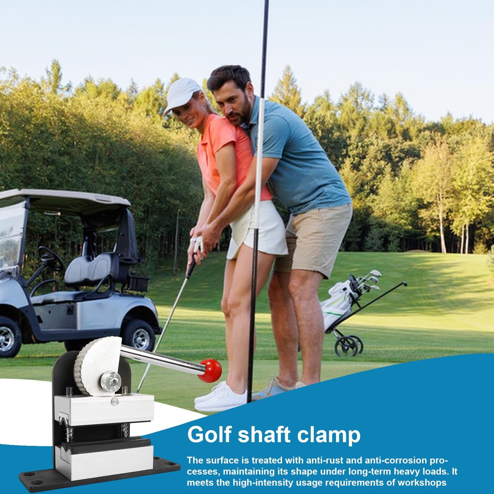 Golf Schaft Klemme Schnellentriegelung Robustes Griffwechsel-Werkzeug | Golfschläger Griffwechsel Schraubstock für Einstellung Instandhaltung Korrektur Installation und