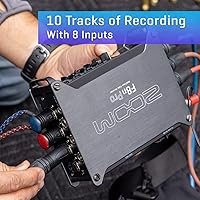 Vista 4 de Zoom F8n Pro Field Recorder/Mixer para cineastas y músicos con 8 entradas XLR/TRS, preamplificadores de calidad profesional, 10 canales de grabación