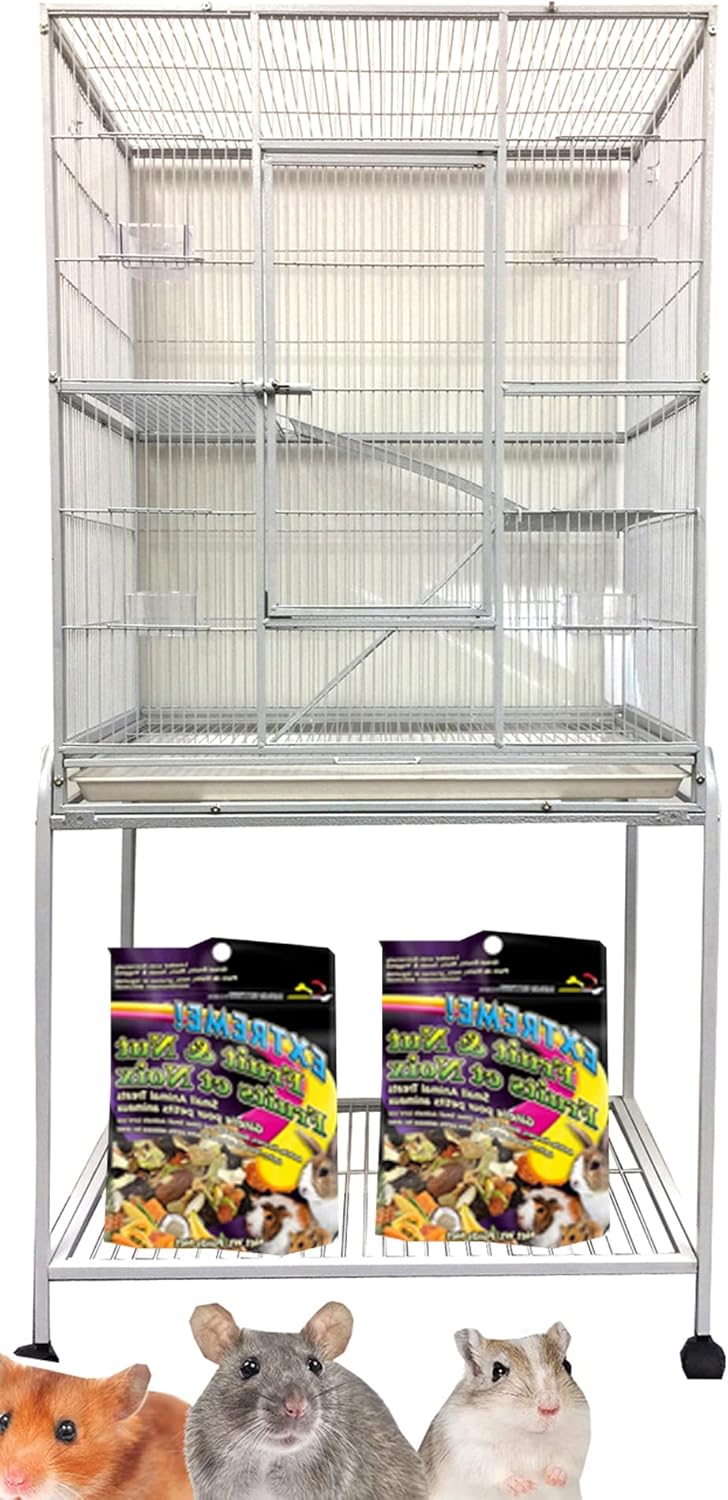 54" Large Deluxe and Sturdy Chewproof Wrought Iron 4Tiers Tight 1/2inch Bar