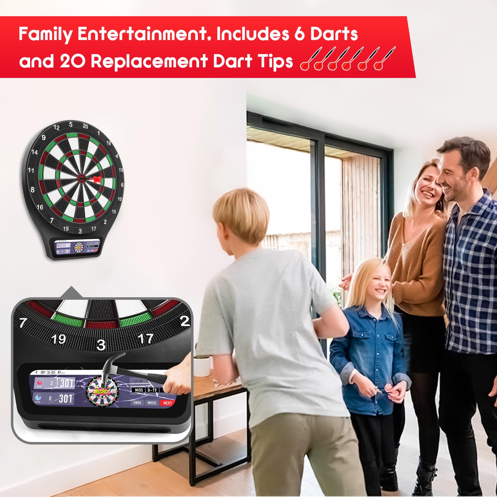 Amazon.co.jp: 電子ダーツボード ソフトチップ スマートダーツボード