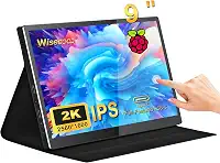Monitor portátil de 9 polegadas 2K 2560 * 1600 IPS Tela sensível ao toque 73% NTSC USB C HDMI Monitor LCD secundário externo para computador laptop para MacBook Pro Air PC Laptop Phone Xbox PS5