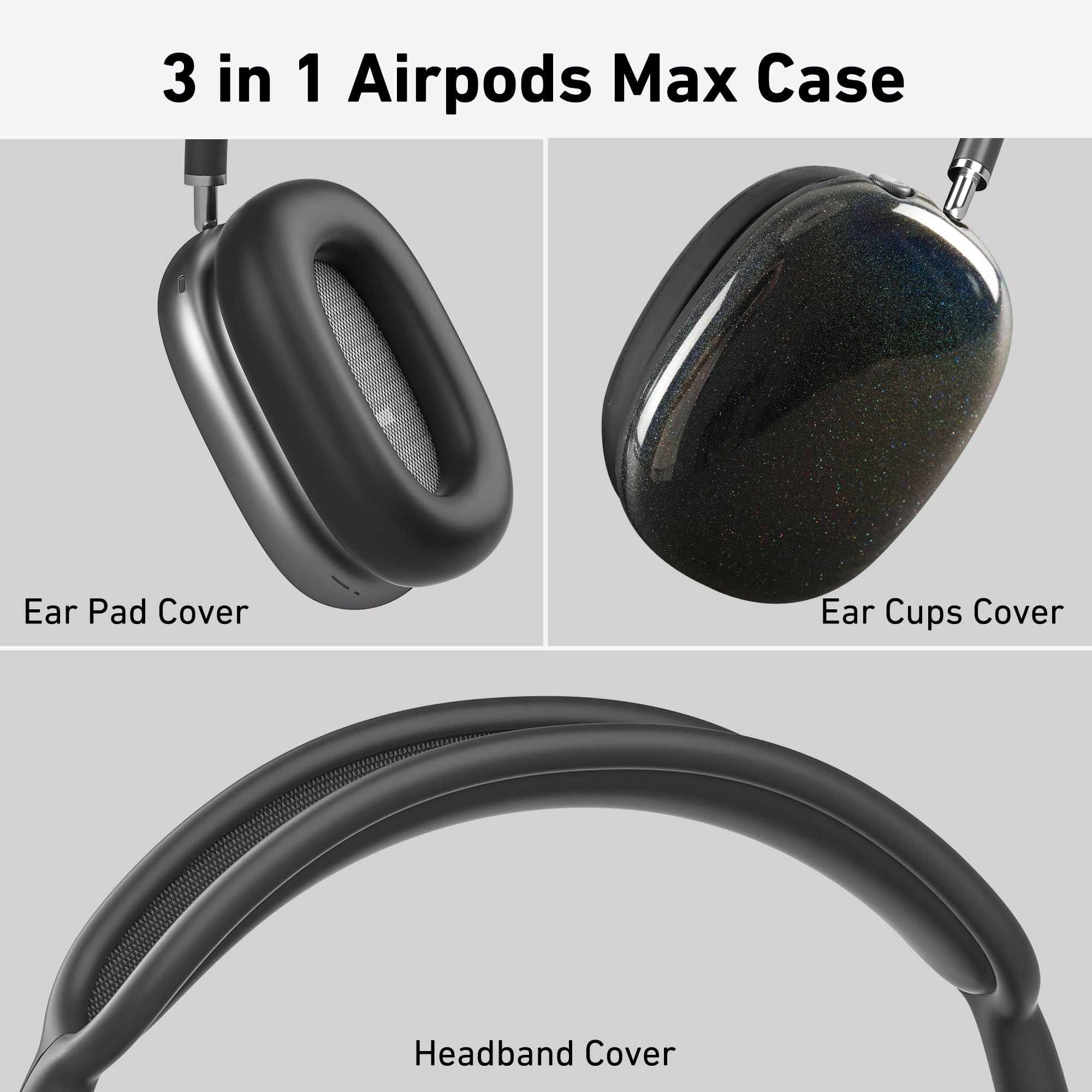 ADERERROR AirPods MAX カバー Amazon.com: Case Cover for AirPods Max Headphones,AHBTEYM TPU Ear